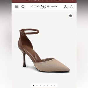 Cosy Island Brown and Tan Women's Heels